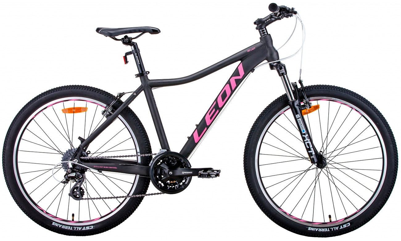 Велосипед Leon HT-LADY AM Vbr 26" (2021) 2021 Серо-розовый